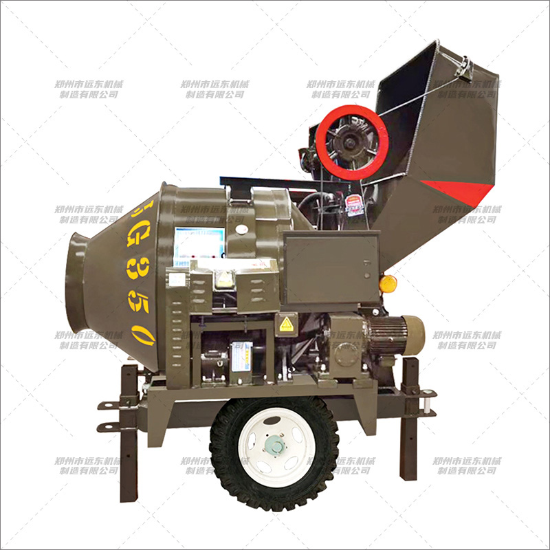 JZC350型中齿圈滚筒搅拌机(图1) JZC350型中齿圈滚筒搅拌机(图1)